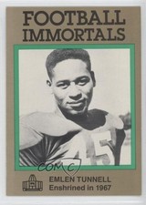 1985-88 Football Immortals Emlen Tunnell #118 HOF 1b8