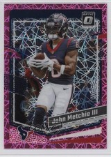 2023 Panini Donruss Optic Pink Velocity Prizm 14/79 John Metchie III #74 1r8u