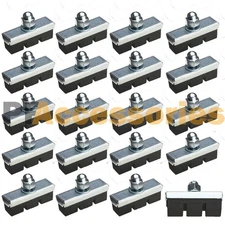 20 Pcs 10 Pairs High Grade Cycling Bicycle Bike Bolt On Brake Pads 40mm Rubber