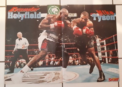 Boxen POSTER Mike Tyson IRON MIKE Weltmeister Evander Holyfield Legende