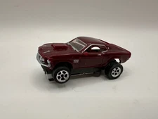 Vintage Nu-Rora Road Race Slot Car HO Mustang Boss 429 Maroon