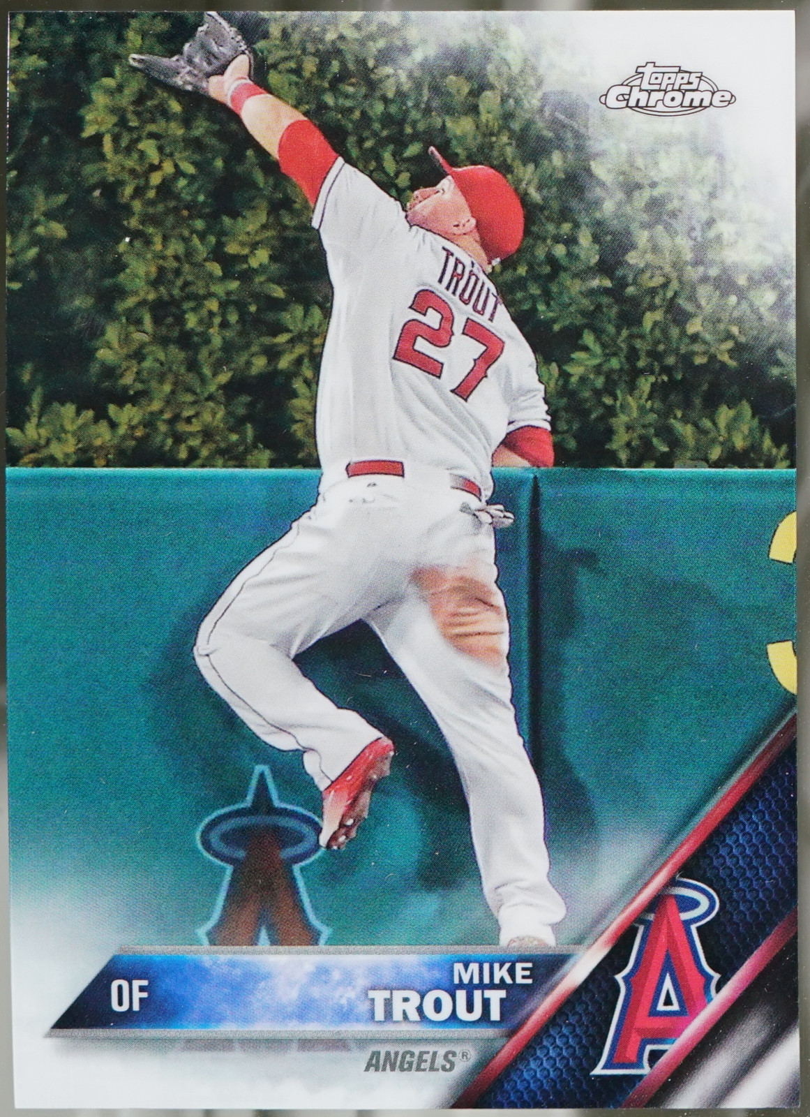 2016 Topps Chrome #1 Mike Trout Baseball EX