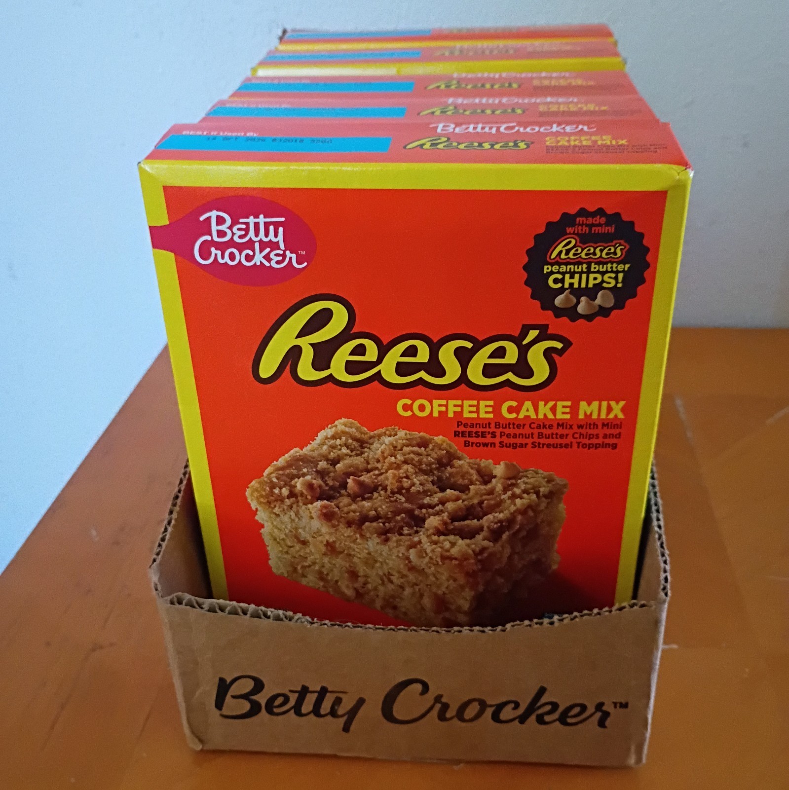 5x REESE'S Peanut Butter Coffee Cake Mix (5 Boxes, 14.2 Oz. each/71.0 Oz. Total)