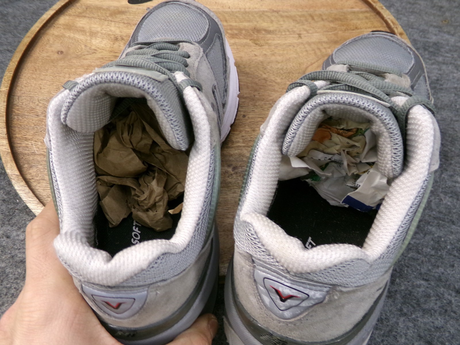 New Balance 990V5 Made in USA Mens Size 7.5 4E Gray Suede M990GL5 Sneaker Shoes thumbnail 10