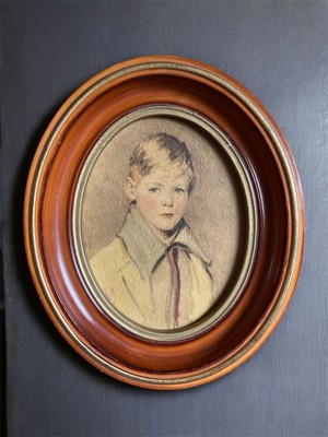 #ad #ad Vintage Wood Framed Oval Portrait of Peter By Arthur Garratt Edward Gross of NY $31.16