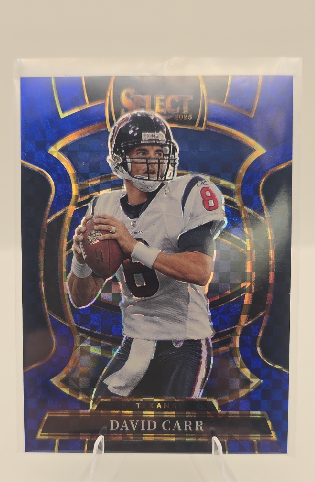 2025 Panini Select - Concourse David Carr #50 Blue Prizm 209/249