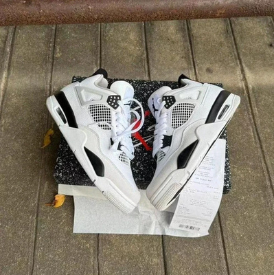 #ad Nike Air Jordan 4 Retro Military Black EUR 119.99