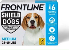 Frontline Shield For Dogs M Blue 21-40lbs 6 doses