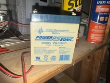 Power Sonic Rechargeable SLA Battery PS-1250F1 12V 5Ah Brand NEW 