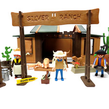 PLAYMOBIL 3768 Silver Ranch Vintage Farm Playset Incomplete  Pick A Part