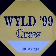 WYLD Crew Concert Ticket Stub KYSF Freedom Hall Access Pass Louisville 8/27/2000