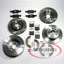 Bremsscheiben Ø 256 mm + 260 mm Backen Zubehör vorne hinten für Opel Astra F GSi