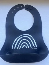Bella Tunno Black & White Rainbow Bib. Gender Neutral. Baby Toddler