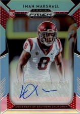 2019 Panini Prizm Draft Picks Autograph Prizms #226 Iman Marshall Auto - FB