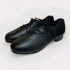 Capezio CG19 Cadence Tele Tone Tap Shoes Black Leather Oxford Womens 11 Mens 9