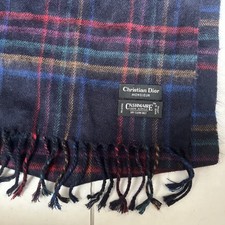 Christian Dior Designer Wool Scarf Made In Japan