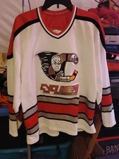 Vintage Original Bauer Prowear Cincinnati Cyclones ECHL Hockey Jersey L/XL White