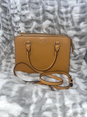 Kate Spade Lise Mulberry Street Yellow Medium Pebbled Leather Crossbody Bag