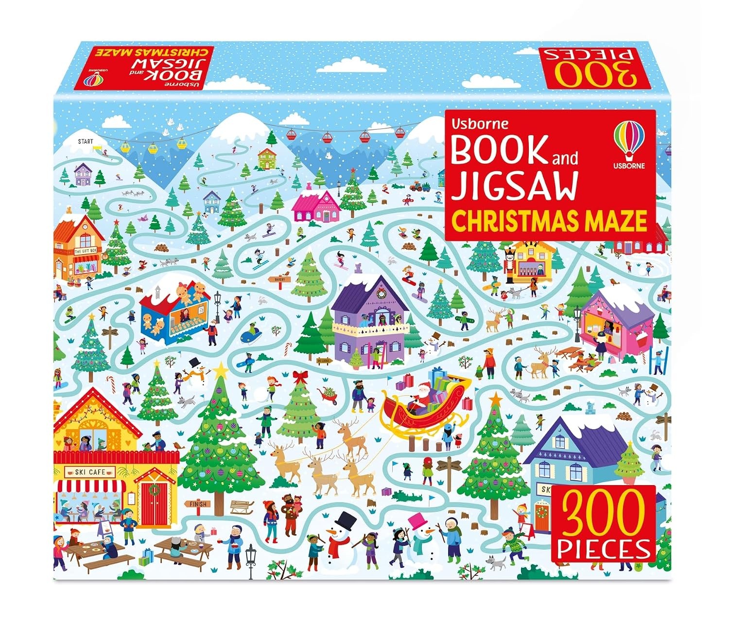 Usborne Book and Jigsaw Christmas Maze by Kate Nolan (Paperback Book) - Image 5
