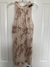 Mink Pink Women’s Size Small Cream Floral Bodycon Dress #0007