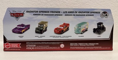 Disney Pixar Cars 20th Anniversary Radiator Springs Friends 5 Pack