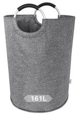 Huge Laundry Basket Collapsible with Durable Handles, Extra Large Tall Laundr...
