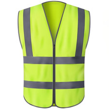 Yellow High Visibility Safety Vest With 2 Pockets ISEA 107-2020 Customize logo