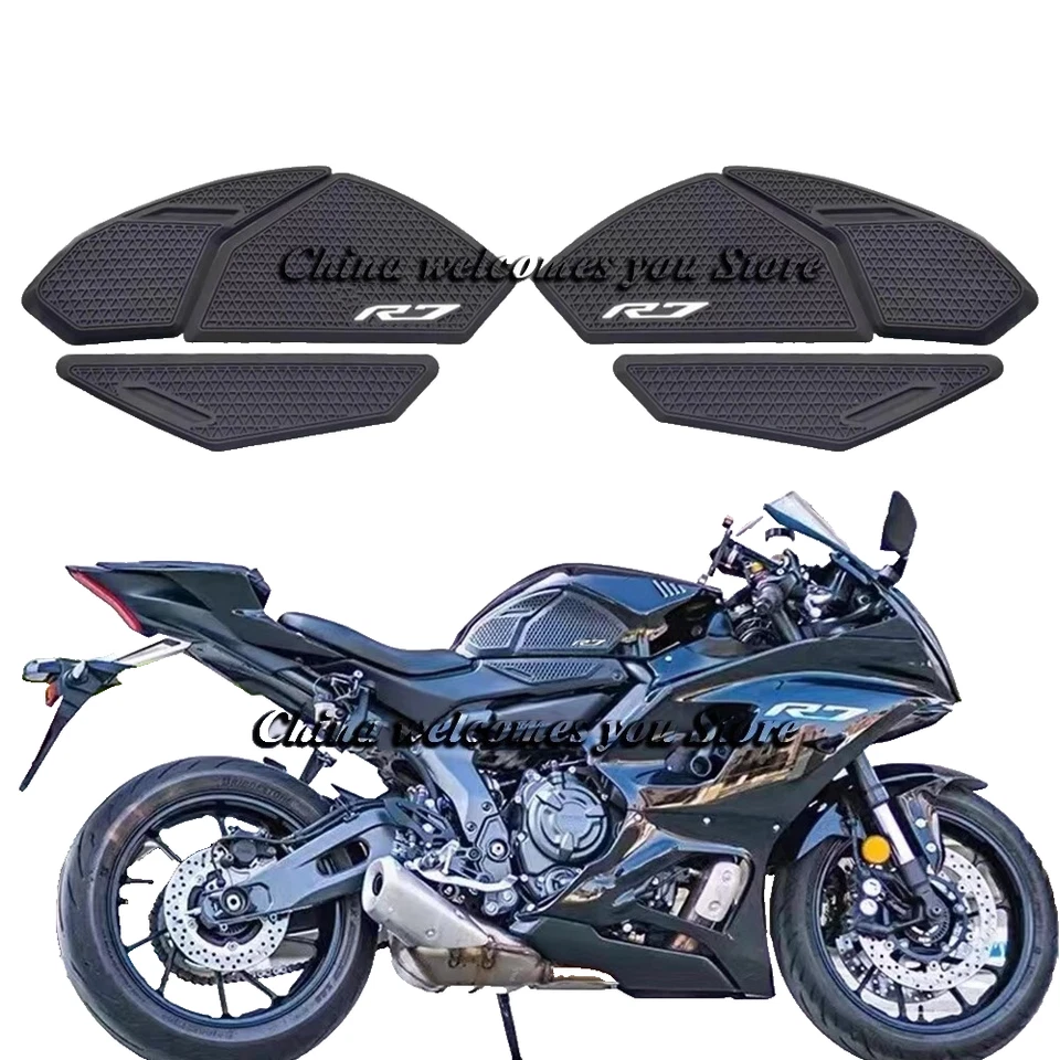 For Yamaha YZF R7 2022-2025 Sticker Decal Fuel Tank Pad Knee Pad Grip Pad - Image 2 of 4