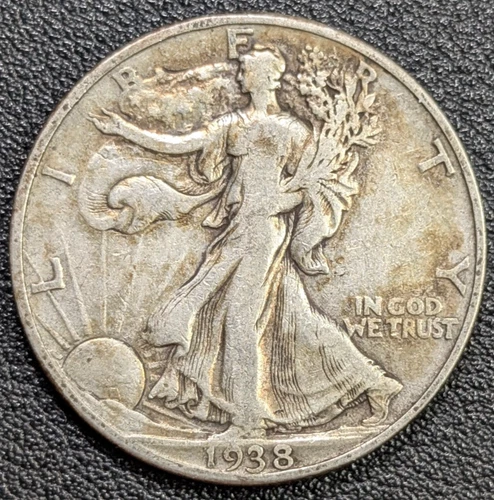 1938-D Walking Liberty Half Dollar - Grades F-VF! - KEY DATE! - Ships Free!