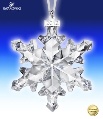 NIB Swarovski Annual Edition 2012 Snowflake Crystal Ornament Large