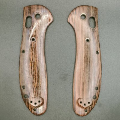 Ambidextrous Golden Rosewood Handle Scales for Benchmade Griptilian 551