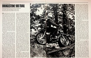 1968 Bridgestone 100 Trail Motorcycle Road Test - 3-Page Vintage Article