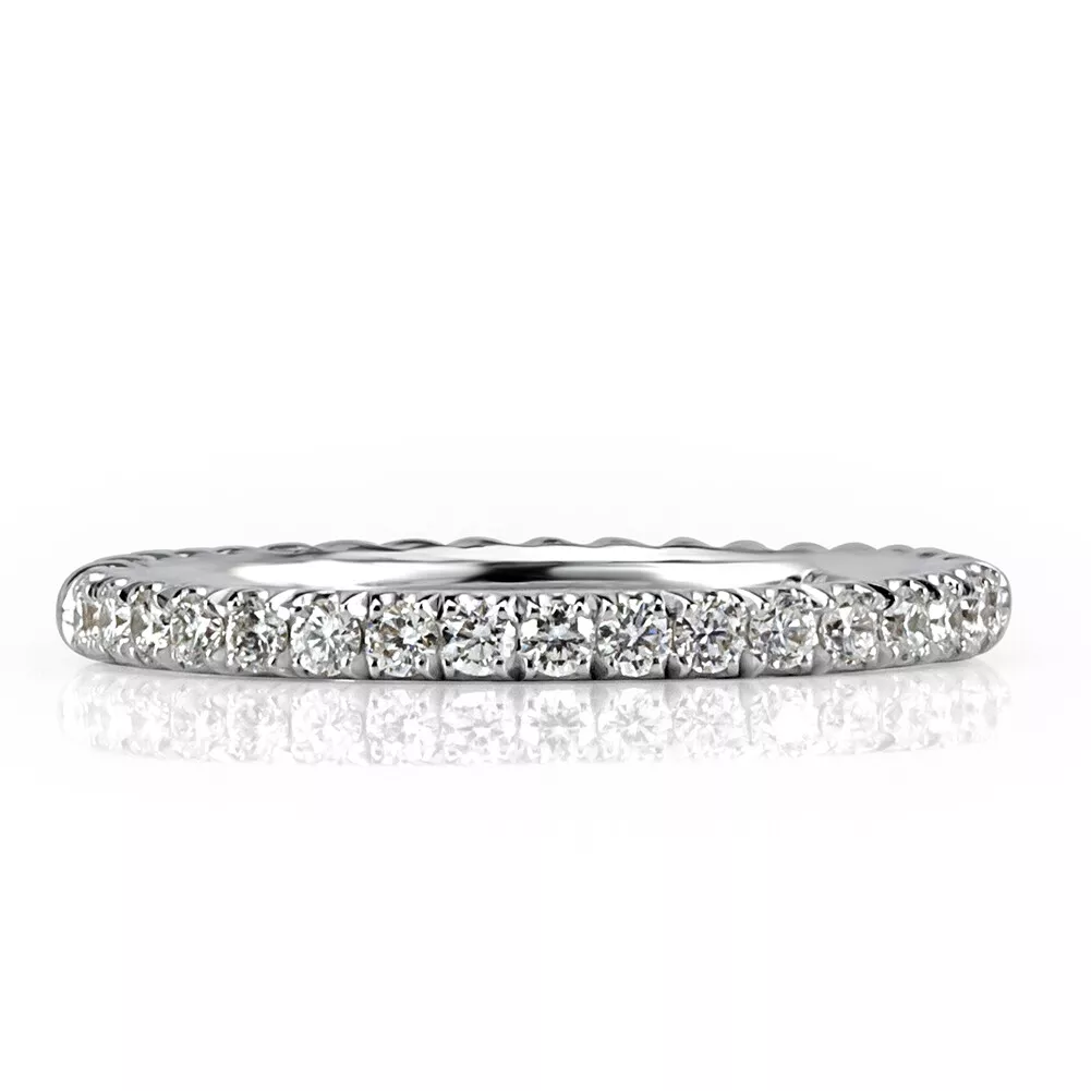 Mark Broumand 0.32ct Round Brilliant Cut Diamond Twisted Wedding