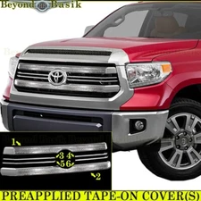 For 2014-2017 Toyota Tundra 6Pc Chrome Grille COVER Insert Fits 6Bar Design ONLY