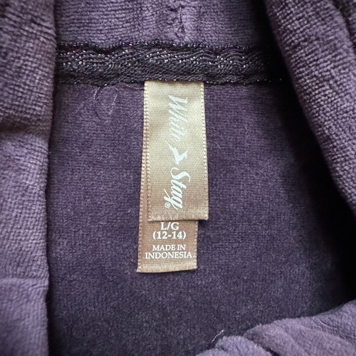 White Stag Long Sleeve Full Zip Sweater Purple Women's Size Large Womens Top - Picture 5 of 9