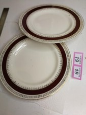 2 X crown Ducal Chatsworth 7285 bone china Dinner Plates