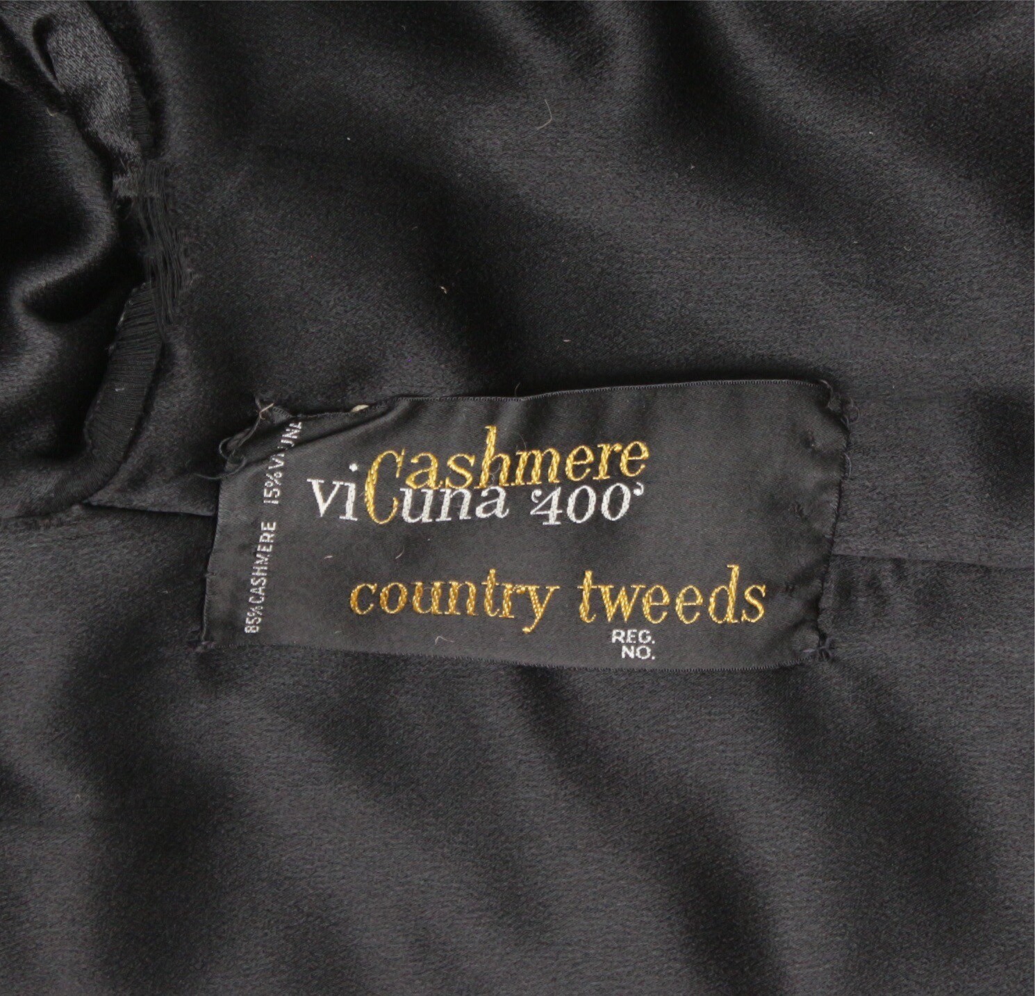 VTG 1960s Cashmere Vicuna Womens Coat 14 Solid Black Silk Lined Winter Overcoat eBay