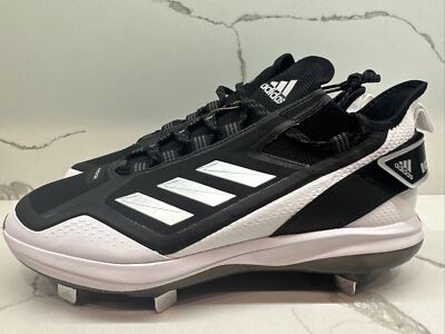 New Adidas Icon 7 BOOST Baseball Metal Cleats‎ Black Silver FY4178 Men\'s Sz 11.5 New Adidas Icon 7 BOOST Baseball Metal Cleats Black Silver  main image 2