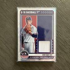 2023 Panini Stars And Stripes Baseball Chih-Hao Shu Patch #U18-CHS