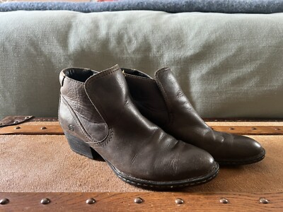 Born leather boots Vintage Chelsea Style Dark brown/grey