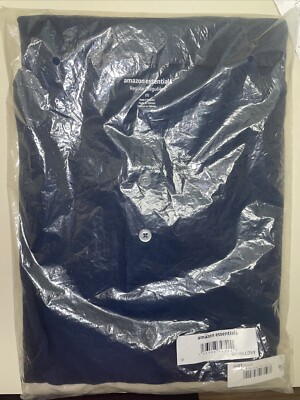 Amazon Essentials Men's Medium Blue Regular-Fit Quick-Dry Golf Polo Shirt~M~NWT