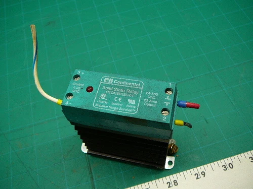 CONTINENTAL RVDA/6V25/D04 SOLID STATE RELAY 4-32VDC 24-660VAC 25A OUTPUT