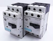 2x Siemens 3RV1011-1GA10 E-Stand: 01 Circuit Breaker + 3RV1901-1D E:02 -used-