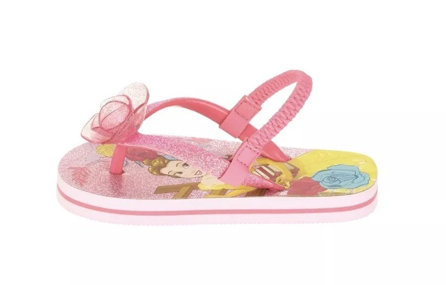 Beauty And The Beast Belle Princess Sandals Flip Flops Size 7 8