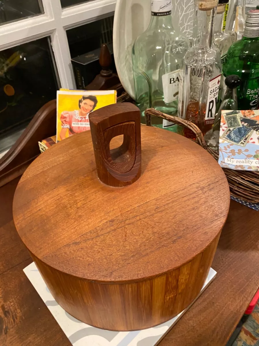 Teak ice bucket sales