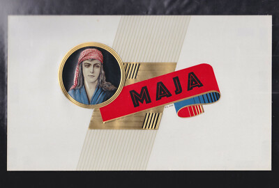 Maja Label 2 Old Cigars label BN77990 Maja Woman | eBay