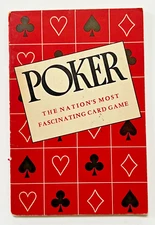 Vtg POKER The Nation's Most Fascinating Card Game - US Playing Card Co. - 1950
