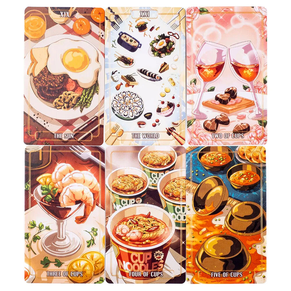 Gourmet Tarot 78-Card Deck Precognition Divination Oracle Fortune Telling Fate