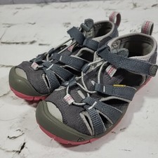 Keen Trail Shoes Girls Sz 12 Gray Pink Hiking Water Sandals