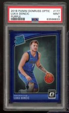 Luka Doncic Rookie Card 2018-19 Panini Donruss Optic Purple #177 PSA 9